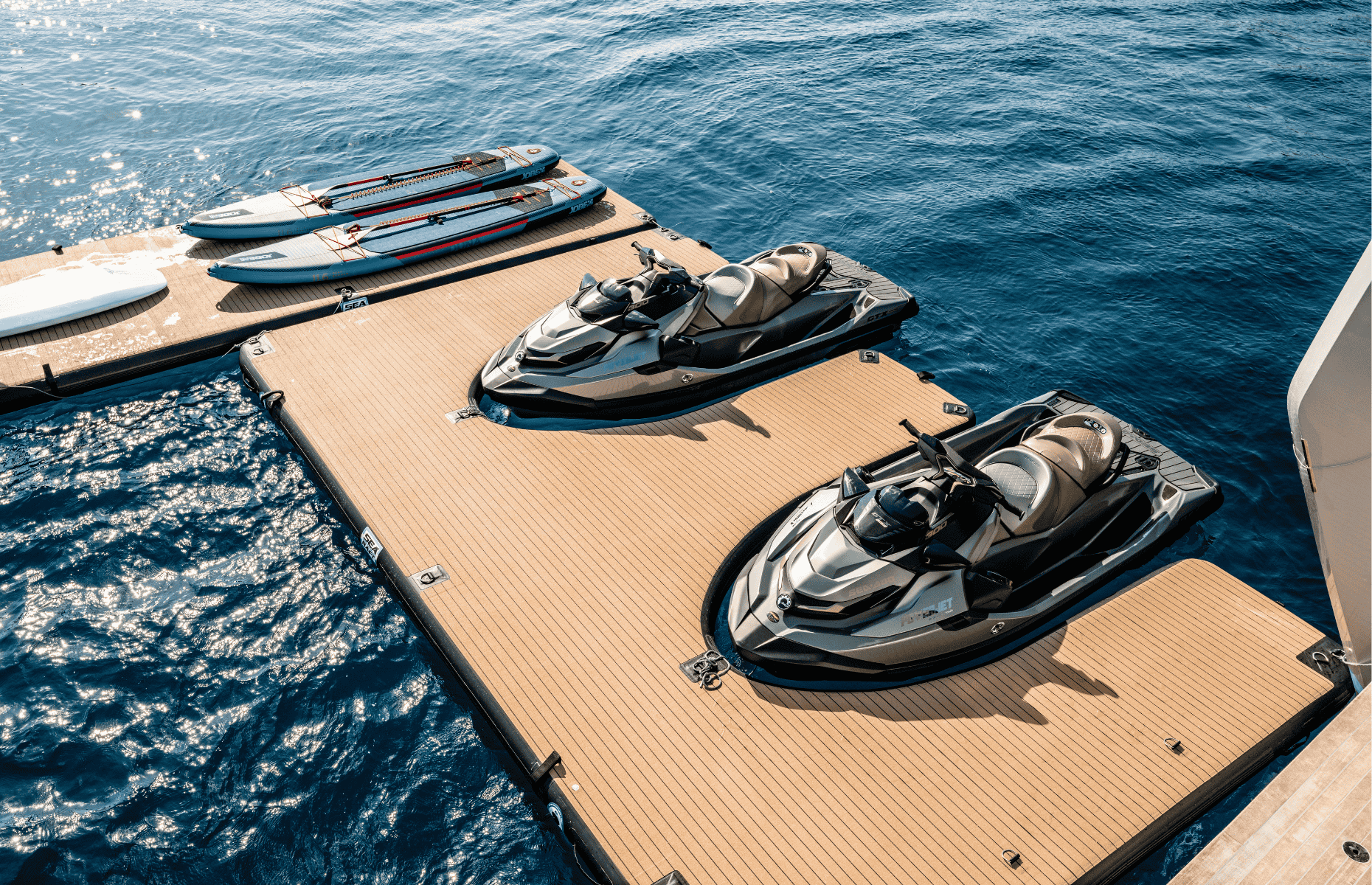 Inflatable jetski docking