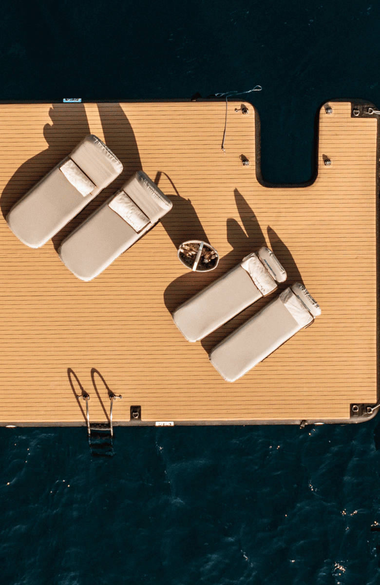 seabob docking | yacht lounge set